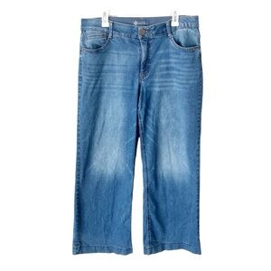 Democracy Jeans Women's 14 Absolution High Rise Wide Leg Medium Wash Jeans